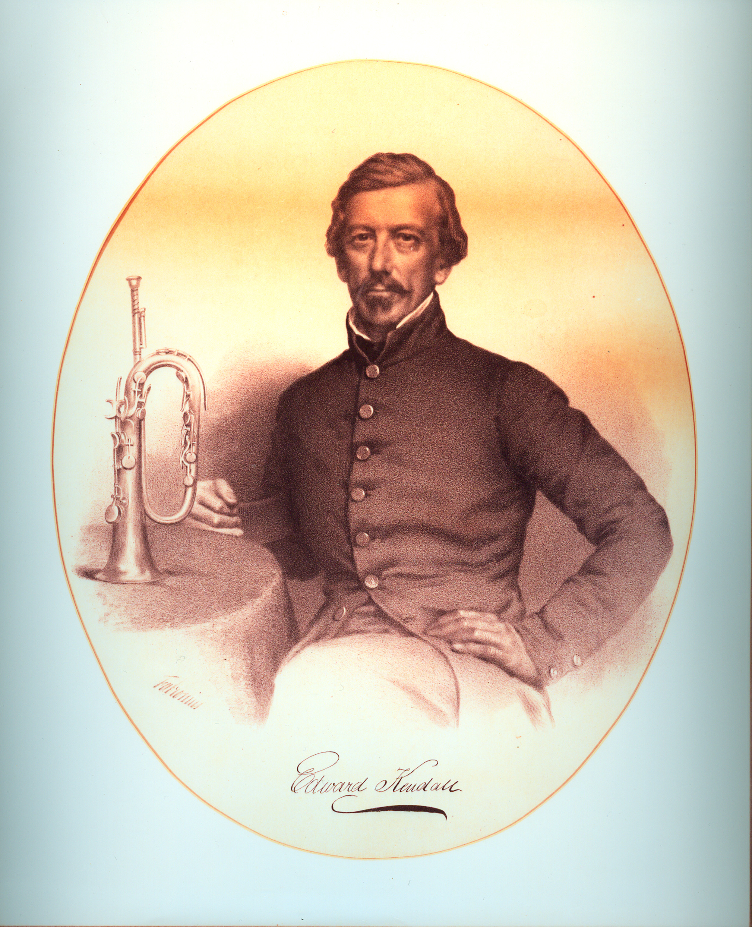 Ned Kendall portrait with keyed bugle